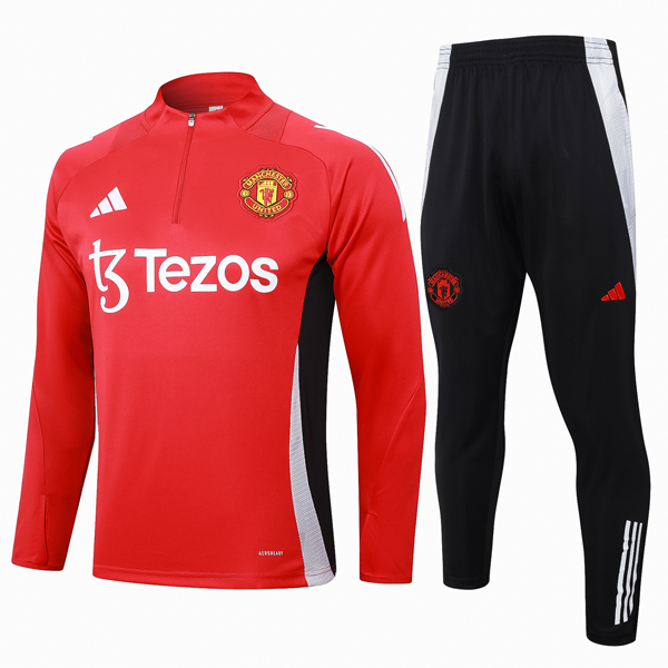 Sudadera De Training Manchester United 2024-2025 Rojo 3